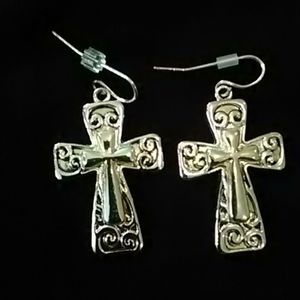 Cross earrings